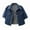 B# Blue, variant on Stylish Winter Warm Women With Pockets Medium Sleeved Short Soft Denim Jacket Round Neck Small Shawl Top Plus Size Long Sleeve Hoodless Casual Outwear Jackets for Ladies Love Light Blue 4