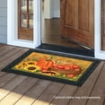 thumbnail image 2 of Pumpkin And Apples Fall Doormat Sunflowers Autumn Indoor Outdoor 18" x 30", 2 of 4