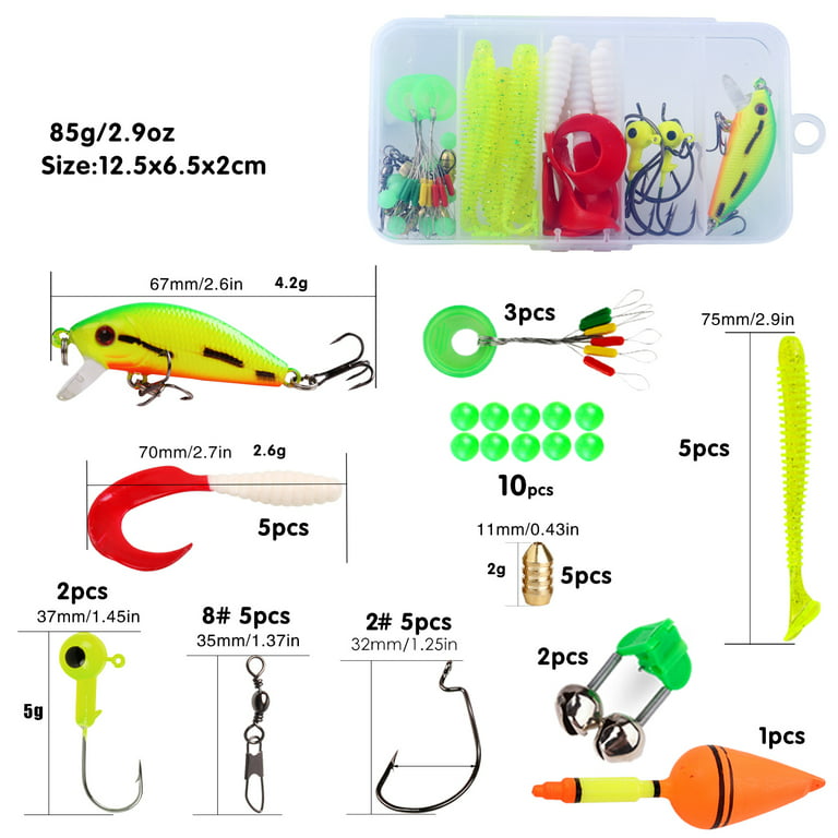 Sougayilang Fishing Line and Lures Set Fishing Accessories Full