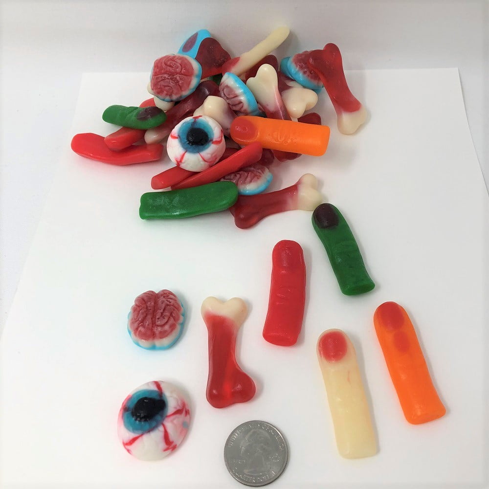 Gummi Body Parts Gummy Halloween Fall Autumn candy 2 pounds Walmart