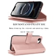 thumbnail image 5 of iPhone 16 E 2025 Case,for iPhone 16 E 6.1" Wallet Phone Case,Takfox PU Leather Magnetic Detachable Card Holders Shockproof Kickstand Protective [Flip Folio Cover] for iPhone 16 SE4 - Pink, 5 of 10