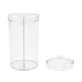 7.8in Plastic Divided Candy Container with Lid, Clear, 1 Count, Party