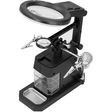 LED Magnifier Station, Welding Magnifier Table, Soldering Workstation ...