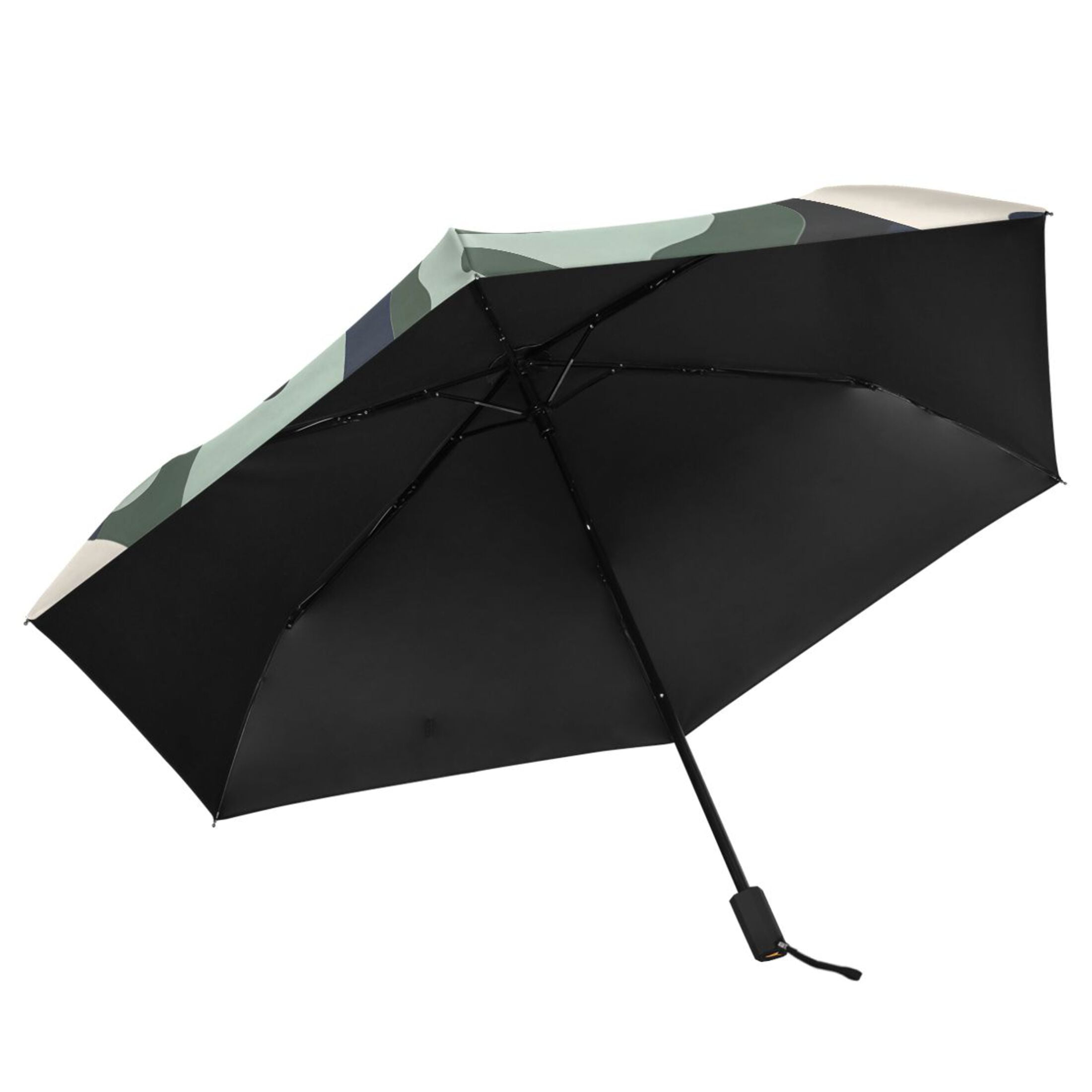 ALAZA Green Graffiti UPF 50+ Compact Folding Umbrella for Rain Travel Umbrella Packable