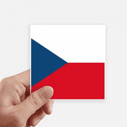 czech republic national flag eu country sticker square waterproof stickers wallpaper car decal