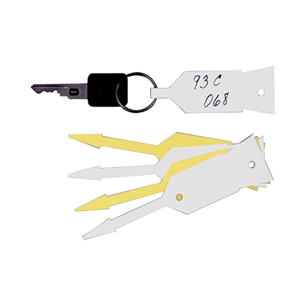 086Y Yellow Disposable Key Tag