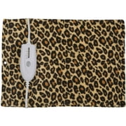 Veridian Deluxe Heating Pad with Moist/Dry Heat Therapy, Leopard Print