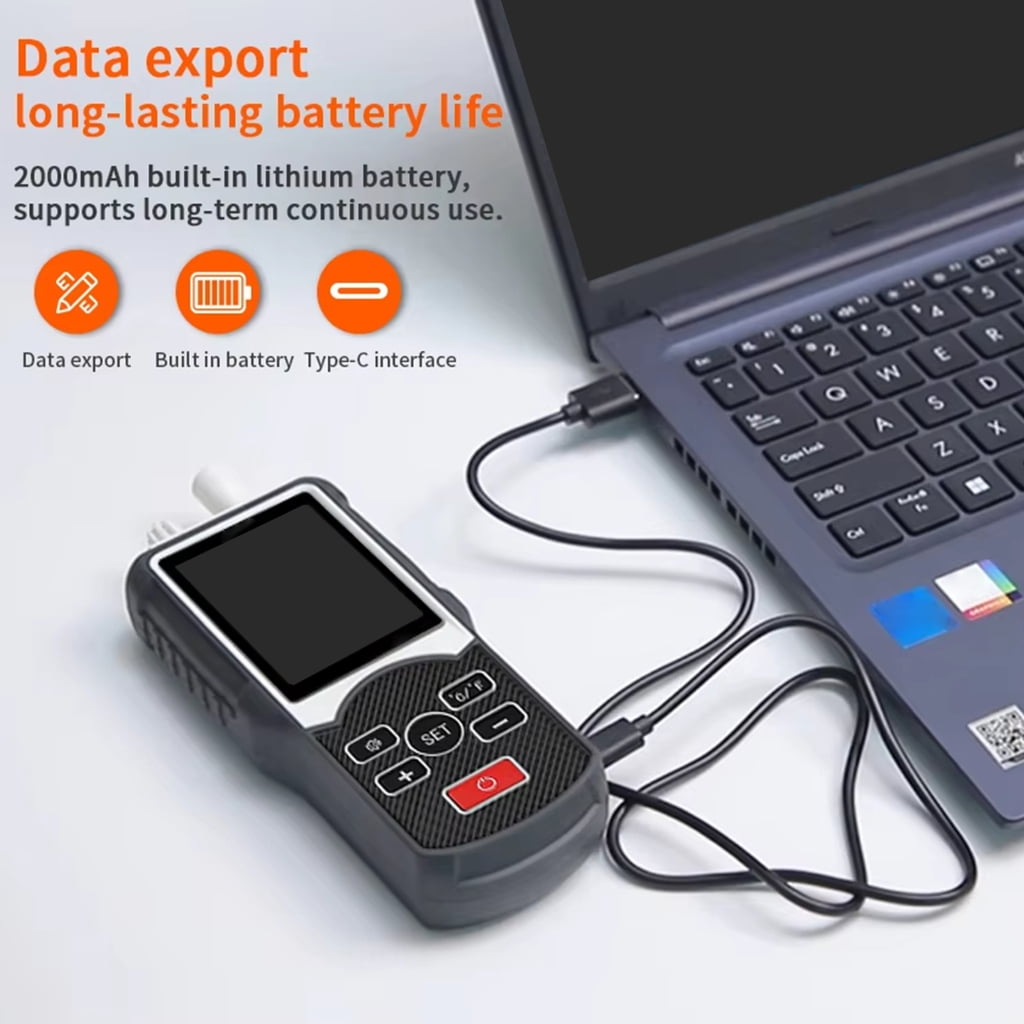 MOMOJIA Air Quality Analyzers Testing Instrument Shockproof ABS Dust Particle Counter Multiple Environment Monitoring