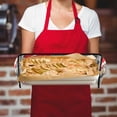 thumbnail image 5 of Yayeee Double Oven Mitt Kitchen Heat Resistant Baking 35" x7" Quilted Glove, Black Illusionary Boat, 5 of 6