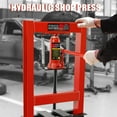 thumbnail image 2 of Danolapsi Hydraulic Shop Press,6 Ton Hydraulic Shop Press,H-Frame Garage Floor Adjustable Shop Press with Stamping Plates to Bend,Straighten,Or Press Parts,Install Bearings & U-Joints, 2 of 6