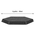 thumbnail image 3 of Trampoline Cover Round, 6/8 Poles 6 8 10 Feet 90% Sunblock Shade Cloth Black Trampoline Top Shade Cover Sun Shade Mesh Tarp for Outdoor Backyard Playground, Tear-Resistant, Foldable, Cover Only, 3 of 5