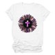 thumbnail image 4 of Gibobby Playera de Manga Corta con Cuello Redondo Camiseta con gráfico girasol para mujer, camiseta manga corta con gráfico verano, camiseta informal(Morado,G), 4 of 5