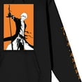 thumbnail image 3 of Bleach 1000 Year Blood War Ichigo Orange Background Adult Black Hooded Sweatshirt-XXL, 3 of 5