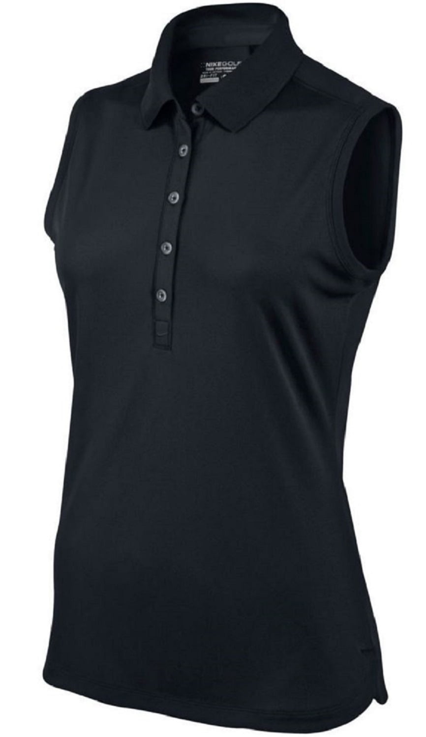 Nike Golf Tour Women's Dri-Fit Performance Sleeveless Polo (Black ...