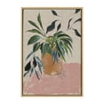 thumbnail image 2 of Kate and Laurel Sylvie Wild Foliage lI Neutral Linen Framed Canvas Wall Art by Nikita Jariwala, 23x33 Natural, Modern Painted Greenery Bouquet Art for Wall, 2 of 6