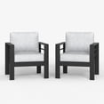 thumbnail image 4 of LayinSun Aluminum Outdoor Patio Armchair, 2 PCS Single Sofa Chair with Cushions, 4 of 6