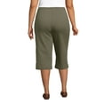 thumbnail image 2 of Lands' End Women's Plus Size Sport Knit High Rise Elastic Waist Capri Pants, 2 of 3