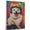 American Eskimo, variant on Pembroke Welsh Corgi Dog Stretched Canvas Size 8x12 – Baseball Theme Dog Art for Wall, Pembroke Welsh Corgi Dog Playing Baseball Wall Art, Dog Lover Canvas Decor