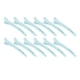 thumbnail image 2 of Clip de posicionamiento del cabello, 12 piezas de clip de corte de pelo azul, juego de clips de corte de peinado, apariencia llamativa, 2 of 9
