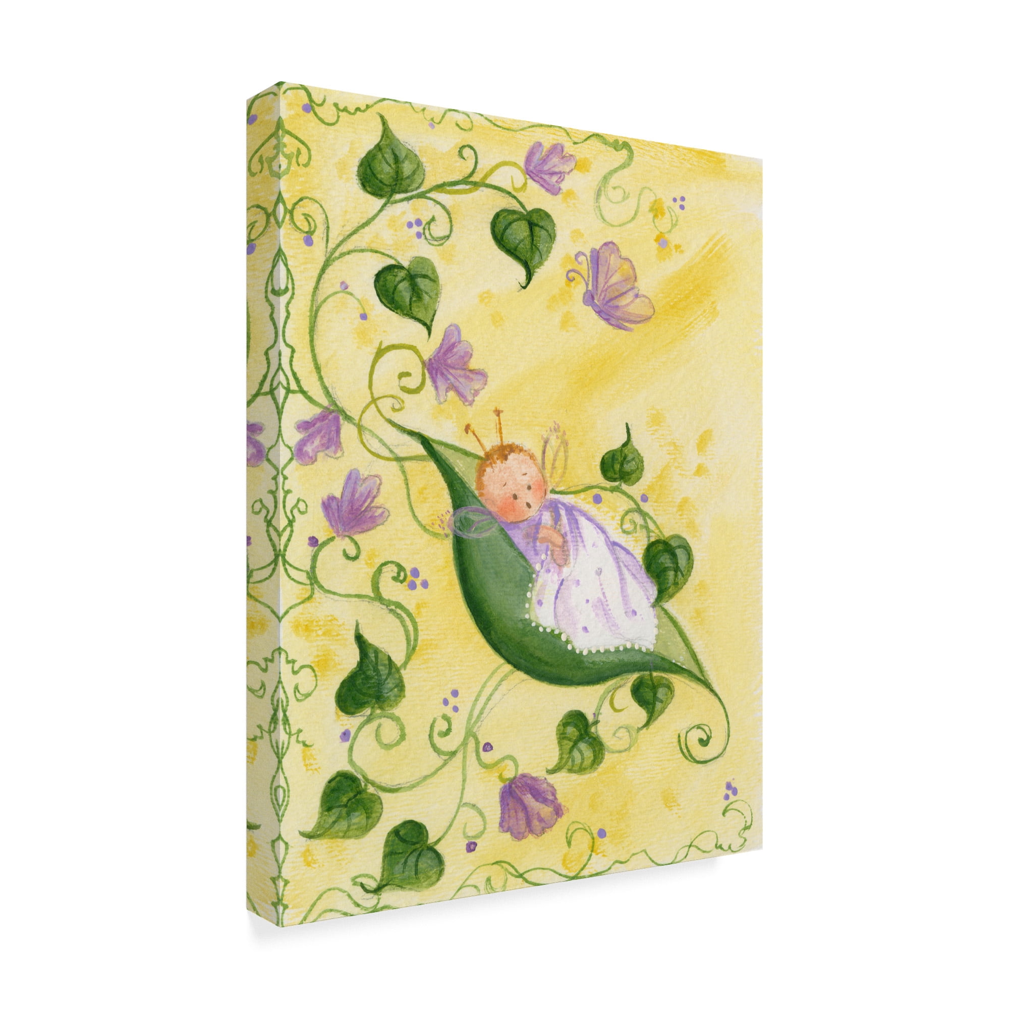 Trademark Fine Art 'Baby Pea' Canvas Art by Beverly Johnston