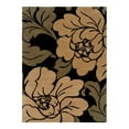thumbnail image 2 of Linon RUG-FL0857 5 x 7 ft. Florence Hand Tufted Indoor Area Rug - Black & Cinnamon, 2 of 2