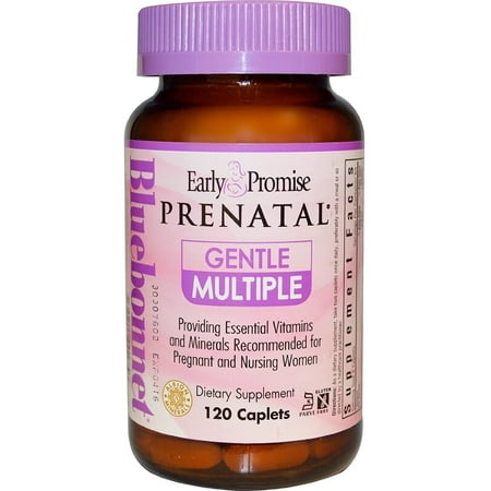 Bluebonnet Nutrition Early Promise Prenatal Gentle Multiple with Iron Caplets, 120