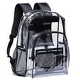 thumbnail image 1 of Mochila transparente Vorspack Heavy Duty de PVC transparente negro, 1 of 6