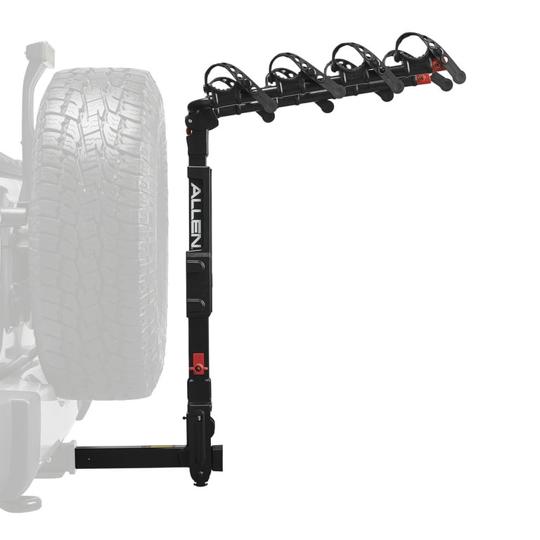 Allen Sports Premier Locking 4 Bicycle Rack for Vehicle with Spare Tire Model 400QR Black Walmart
