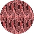 thumbnail image 1 of Ahgly Company Machine Washable Indoor Round Transitional Cranberry Red Area Rugs, 6' Round, 1 of 7