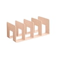 thumbnail image 2 of Bcylexb Desktop File Holders with 4 Slots, Vertical Document Organizer with Wide Sturdy Base Office Desk Book Stand for Sorting Magazines Papers Files, 2 of 6