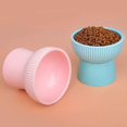 thumbnail image 5 of Cat Bowl Ceramic High Foot Protection Cervical Vertebra Pet Bowl, 5 of 5