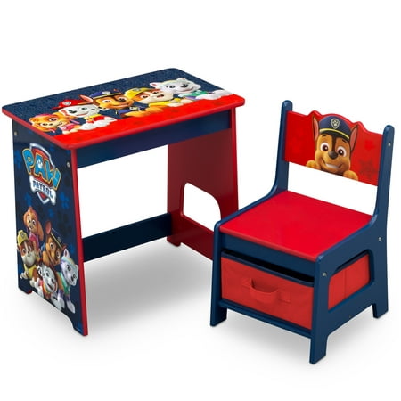 Nick Jr. PAW Patrol Kids Wood Desk and Chair Set by Delta (Best Toddler Desk And Chair Set)