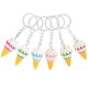 thumbnail image 4 of Kawaii Cartoon Keyrings Simulated Ice Cream Design Stylish Pendant For Women Man Plastic 6Pcs, 4 of 4