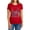 Red, variant on DC Interesting Women's T Shirt, Athletic Heather, Medium
