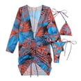 thumbnail image 2 of Bikini Mujer Traje de Baño Traje de Baño de Talla Grande Para Mujer, Conjunto de Bikini Sexy de Tres Piezas Para Playa, Piscina, Deportes Acuáticos Tropicales de Verano, 2 of 5
