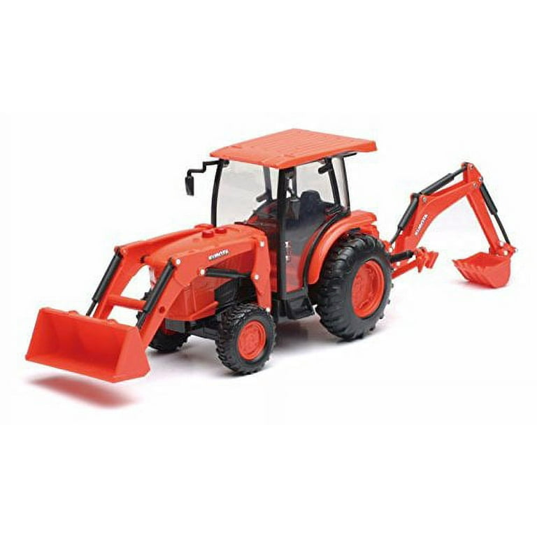 NEWRAY 1:18 KUBOTA - L6060 TRACTOR WITH BACKHOE AND LOADER