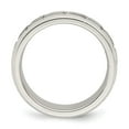 thumbnail image 6 of Auriga Fine Jewelry 925 Sterling Silver 6mm Polished Wedding Band Ring Size 12 for Men, 6 of 6