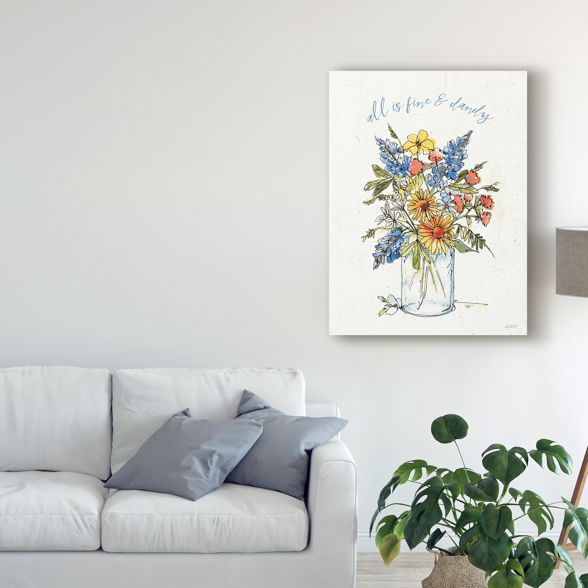 Trademark Fine Art 'Texas Bluebonnet II' Canvas Art by Anne Tavoletti