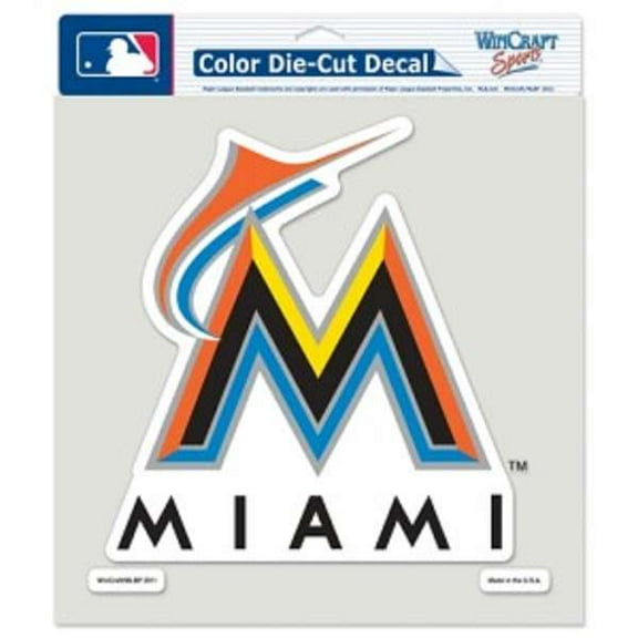 Miami Marlins 8"x8" Color Decal - New Logo