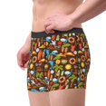 thumbnail image 2 of Uemuo Cute Beach Dolphin Pattern Men's Boxer Briefs,Trunk Anti-Chafing,Comfortable, Durable, and Stylish Underwear-, 2 of 9