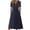 Navy, variant on Women's Long Dress V-Neck Short Sleeve Slim Fit Solid Color Casual Elegant Party Vacation Cocktail Evening Formal Wear, Pink S