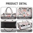 thumbnail image 4 of Large Capacity Tote Bag,Christmas Tree and House Pattern Handbag Fashion Luxury Tote Bag,15.7"x13"x 5.1" Inches,Laptop Compatible, 4 of 6