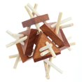 thumbnail image 1 of Brain Teaser Kong Ming Lock Lu Ban Lock 3D Wooden Interlocking Burr Puzzles Game Toy For Adults Kids Vintage Puzzle heqiyong toy, 1 of 2