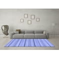 thumbnail image 3 of Ahgly Company Indoor Rectangle Solid Blue Modern Area Rugs, 2' x 3', 3 of 4