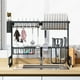 thumbnail image 2 of Escurridor para trastes de acero con dos niveles, espacio para organizar platos, cuchillos y utensilios, ganchos resistentes para colgar palas, ahorrador de espacio. 85 cm ideal para 2 tinas Brandtrendy Escurridor Doble 85, 2 of 6