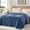 Blue, variant on Throw Blanket for Couch, Ultra Soft Cream White Throws for Travel Camping Sofa Bed, Lightweight Cozy Bed Blanket for All Seasons, Decor & Giftable Blanket for Women Men, 50x60 inch