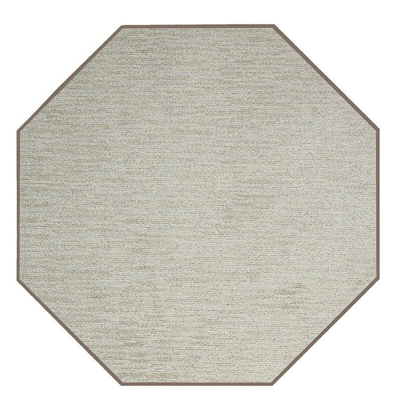 Furnish My Place Easy Fit Rug - 12 ft., Octagon, Beige, Custom Floor Rug for Living Rooms, Bedrooms, Hallways