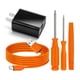 thumbnail image 1 of Cargador de pared rápido Cable de carga y destornillador de timbre de anillo de repuesto apto para Ring Video Doorbell (lanzado en 2020) 2/3/3 Plus/4 kit de repuesto, cámara de mirilla, cámara de bate, 1 of 5