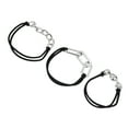 thumbnail image 4 of Unique Bargains 3 Pcs Exquisite Bracelet Scrunchies Hair Elastic Band Silver Tone, 4 of 5