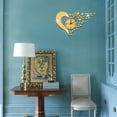 thumbnail image 3 of xiaxaixu Wall Clock, Solid Color Heart Shape Hanging Clock Wall Decor, 3 of 4